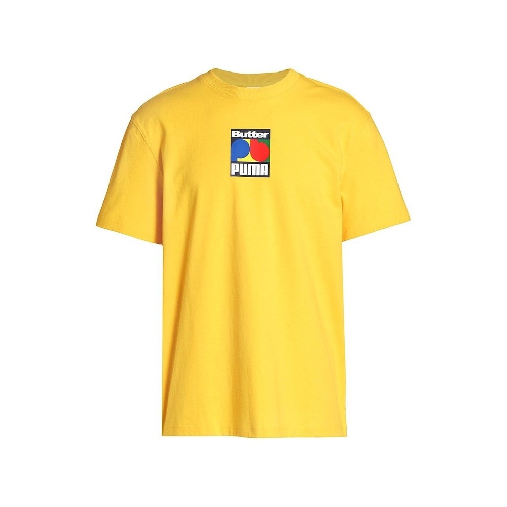 264. PUMA X BUTTER GOODS Graphic T-Shirt, Men's, Maize Size Medium